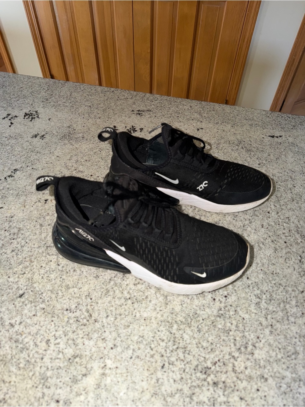 Nike Women’s Air Max 270 Black and White Low-Top Sneakers